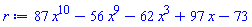 87*x^10-56*x^9-62*x^3+97*x-73