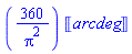 ``(360/Pi^2)*Units:-Unit('arcdeg')