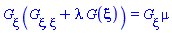 (diff(G(xi), xi))*(diff(diff(G(xi), xi), xi)+lambda*G(xi)) = (diff(G(xi), xi))*mu