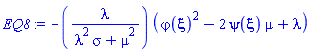 -``(lambda/(lambda^2*sigma+mu^2))*(varphi(xi)^2-2*psi(xi)*mu+lambda)