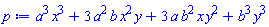 a^3*x^3+3*a^2*b*x^2*y+3*a*b^2*x*y^2+b^3*y^3