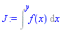 Intat(f(x), x = y)