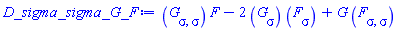 (diff(diff(G, sigma), sigma))*F-2*(diff(G, sigma))*(diff(F, sigma))+G*(diff(diff(F, sigma), sigma))