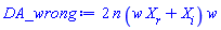 2*n*(X__r*w+X__i)*w
