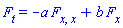 diff(F(x, t), t) = -a*(diff(diff(F(x, t), x), x))+b*(diff(F(x, t), x))