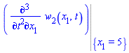 Eval(diff(diff(diff(w[2](x[1], t), t), t), x[1]), {x[1] = 5})