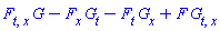 (diff(diff(F, t), x))*G-(diff(F, x))*(diff(G, t))-(diff(F, t))*(diff(G, x))+F*(diff(diff(G, t), x))