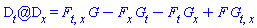 `@`(`#msub(mo("D"),mo("t"))`, `#msub(mo("D"),mo("x"))`) = (diff(diff(F, t), x))*G-(diff(F, x))*(diff(G, t))-(diff(F, t))*(diff(G, x))+F*(diff(diff(G, t), x))