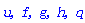 u, f, g, h, q
