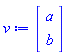 Vector(2, {(1) = a, (2) = b})