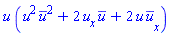u(x, t)*(u(x, t)^2*conjugate(u(x, t))^2+2*(diff(u(x, t), x))*conjugate(u(x, t))+2*u(x, t)*(diff(conjugate(u(x, t)), x)))
