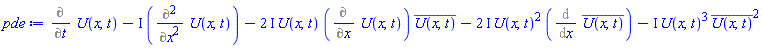 Diff(U(x, t), t)-I*(Diff(Diff(U(x, t), x), x))-(2*I)*U(x, t)*(Diff(U(x, t), x))*conjugate(U(x, t))-(2*I)*U(x, t)^2*(Diff(conjugate(U(x, t)), x))-I*U(x, t)^3*conjugate(U(x, t))^2