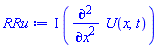 I*(diff(diff(U(x, t), x), x))