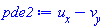 diff(u(x, y, t), x)-(diff(v(x, y, t), y))