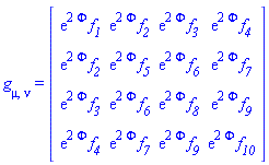 Physics:-g_[mu, nu] = Matrix(%id = 36893488152548565588)