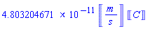 0.4803204671e-10*Units:-Unit(m/s)*Units:-Unit(C)