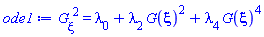 (diff(G(xi), xi))^2 = lambda[0]+lambda[2]*G(xi)^2+lambda[4]*G(xi)^4