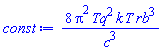 8*Pi^2*Tq^2*k*T*rb^3/c^3