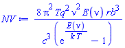8*Pi^2*Tq^2*nu^2*E(nu)*rb^3/(c^3*(exp(E(nu)/(k*T))-1))