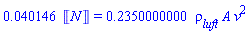 0.40146e-1*Units:-Unit('N') = .2350000000*rho__luft*A*v^2