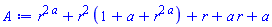 r^(2*a)+r^2*(1+a+r^(2*a))+r+a*r+a
