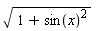 sqrt(1+sin(x)^2)