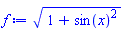 (1+sin(x)^2)^(1/2)