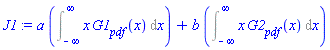 a*(Int(x*G1__pdf(x), x = -infinity .. infinity))+b*(Int(x*G2__pdf(x), x = -infinity .. infinity))