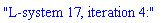 "L-system 17, iteration 4:"