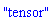 "tensor"