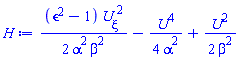 (1/2)*(epsilon^2-1)*(diff(U(xi), xi))^2/(alpha^2*beta^2)-(1/4)*U(xi)^4/alpha^2+(1/2)*U(xi)^2/beta^2