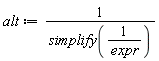 alt := 1/simplify(1/expr)