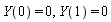Y(0) = 0, Y(1) = 0