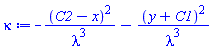 -(C2-x)^2/lambda^3-(y+C1)^2/lambda^3
