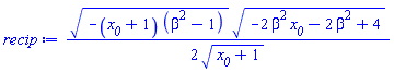 (1/2)*(-(x__0+1)*(beta^2-1))^(1/2)*(-2*beta^2*x__0-2*beta^2+4)^(1/2)/(x__0+1)^(1/2)