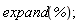 expand(%)