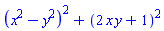 (x^2-y^2)^2+(2*x*y+1)^2