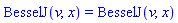 BesselJ(v, x) = BesselJ(v, x)